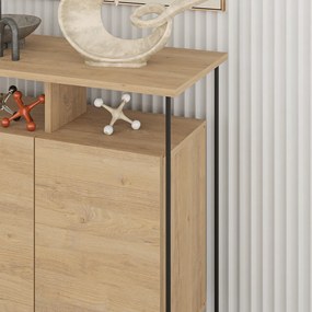 Skrinka v dekore duba v prírodnej farbe 80x80 cm Dilly – Marckeric