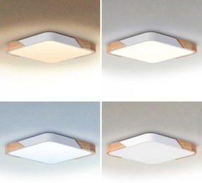 Brilagi - stmievateľné LED svietidlo PILANA LED/60W/230V dub/biela 56x56 cm + DO
