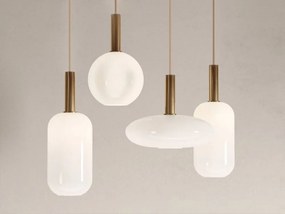 Toolight - závesné stropné svietidlo APP667-1CP, biela-zlatá, OSW-04664