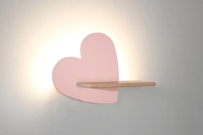Candellux Nástenné svietidlo policové 5W, ružové srdce 21-03850
