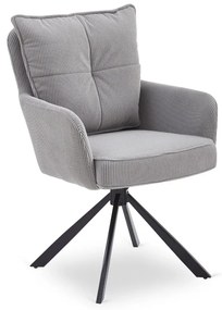 Otočná stolička MAGNUS sivá
