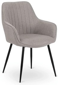 PROXIMA.store - Čalúnená jedálenska stolička MALAGA FARBA: sivá