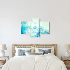 Obraz - Merkaba v tyrkysovom pozadí (90x60 cm)