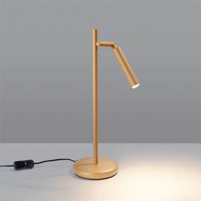 Stolná lampa Pastelo, 1x zlaté kovové tienidlo