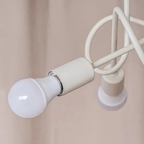 Prisadený luster OXFORD 3xE27/15W/230V krémový