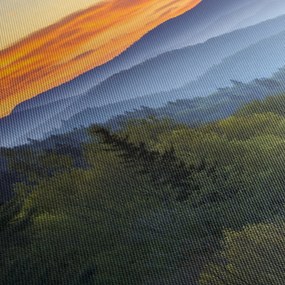 Obraz - Červánky v horách (120x50 cm)