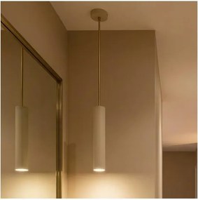 Brilagi - Luster na lanku TUBE 1xGU10/15W/230V béžová/zlatá