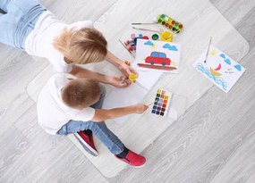 Podložka pod stoličku 100x140 cm priesvitná