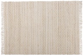 Jutový koberec 140 x 200 cm béžový AFRIN Beliani