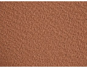 Oranžová podnožka z textílie bouclé Tina – Bobochic Paris