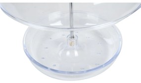 Závesné kŕmidlo pre vtáky Round, 21,5x15,5 cm, plast, transparentná