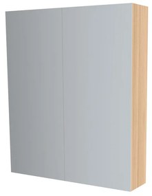 Mereo, Mereo Kúpeľňová zrkadlová skrinka 60 cm, galerka, 2 x dvierka, Multidecor, Dub Sand Barbera, MER-CN798G62DSB1