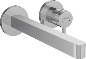 Hansgrohe Finoris, umývadlová batéria pod omietku 240, 2-otvorová inštalácia, EcoSmart, chrómová, HAN-76050000