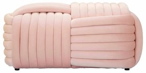 Svetloružová zamatová lavica Softy – Mauro Ferretti