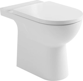 Aqualine Aqualine, TALAMO misa pre kombi WC, Rimless, 63x35,5cm, spodný/zadný odpad, biela, PB107-111