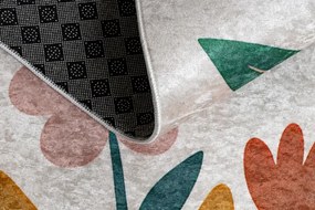 Detský koberec protišmykový BAMBINO 61410 krémový / zelený