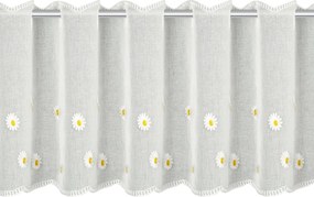 KRÁTKA ZÁCLONA NA PÚTKACH BELLIS 150X40 CM KVETY