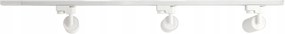 LED koľajnica 1m + 3x GU10 bodové žiarovky - sada