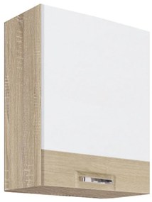 Kuchynská skrinka Premio 33G biely lesk/sonoma