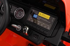 Ramiz Jeep Wrangler Rubicon LIFT elektrické autíčko pre deti oranžové