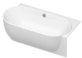 Duravit Luv - Vaňa do pravého rohu 1850x950 mm s panelom a podstavcom, biela 700432000000000