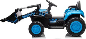 LEAN CARS Elektrický traktor s lyžicou BW-X002A modrý