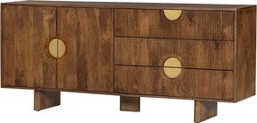 Dizajnová komoda Opaline 177 cm hnedé mango