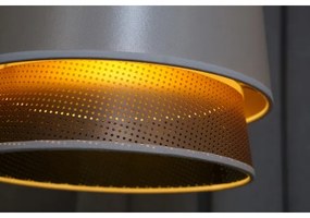 Duolla - Prisadený luster BELL SHINY 1xE27/15W/230V pr. 25 cm biela/medená