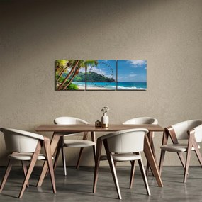 Obraz - Karibik (s hodinami) (90x30 cm)