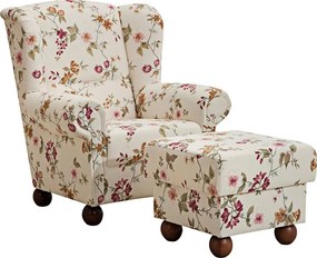 (3212) MONARCH kvetinové kreslo s taburetom Max Winzer