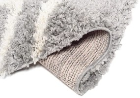 Koberec BOHO L229C tmavosivý / béžový kruh