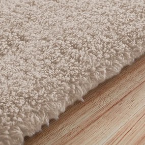 Protišmykový koberec ALPACA béžový kruh