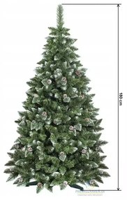 Umelý vianočný stromček borovica strieborná šiška ECONOMIC | 180 cm