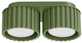 Sollux  SL.1798 - Bodové svietidlo AURA 2xGX53/10W/230V zelené