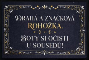 Mercury Flooring, Drahá a značková rohožka 40x60 cm - na von aj na doma, 40x60, čierna