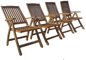 ASKO Záhradné polohovateľné kreslo RIVIERA (teak)