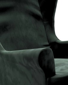 Poťah na kreslo Strandmon farba produktu zelená látka lesklá, zamatová