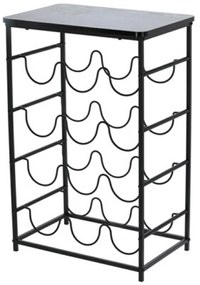 STOJAN NA VÍNO DEBRA 60X26X40 CM ČIERNA