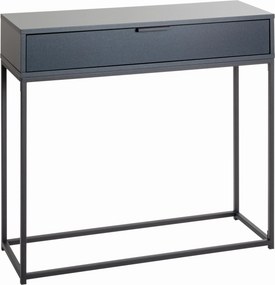 XXXLutz KONZOLOVÝ STOLÍK, antracitová, čierna, kov, kompozitné drevo, 80/28/77 cm - Online Only obývacie izby - 001931044006