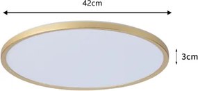 Brilagi - LED kúpeľňové svietidlo ULTRA SLIM LED/24W/230V, priemer 42 cm, zlaté, IP54
