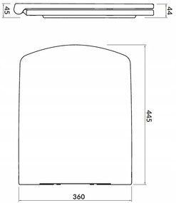 Cersanit Easy, antibakteriálne toaletné wc sedátko z duroplastu, biela, K98-0089