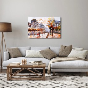 Obraz - Život v meste (90x60 cm)