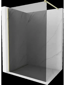 Mexen Kioto sprchová stěna Walk-in 110 x 200 cm, grafit 8 mm, zlatá kartáčovaná - 800-110-101-55-40