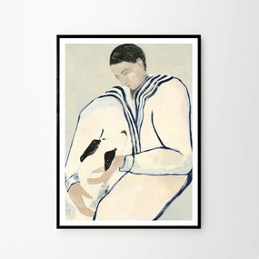 The Poster Club Plagát Man and Dog by Sofia Lind 50x70 cm
