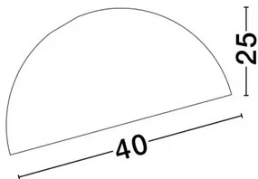 LED biele moderné stropné svietidlo Onia 40
