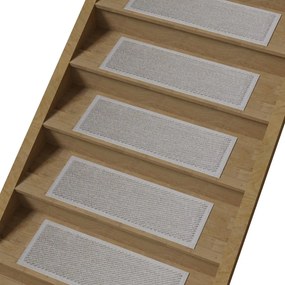 Svetlosivé bavlnené nášľapy na schody v súprave 16 ks 25x65 cm Kumsal Bej – Vitaus