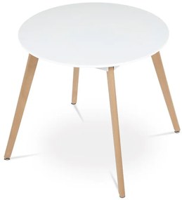 Autronic BONTEC Okrúhly jedálenský stôl 80x80cm, mdf DT-316 WT Farba: Biela