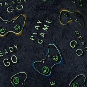 4Home Svietiace obliečky mikroflanel Games, 140 x 200 cm, 70 x 90 cm