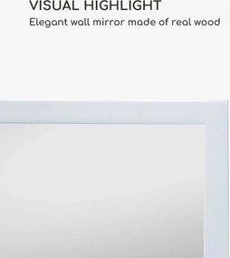 Casa Chic Arsenal, nástenné zrkadlo, pravé drevo, obdĺžnikové 90 x 60 cm