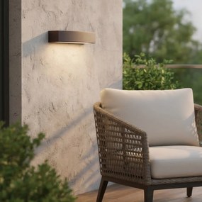 Ideal Lux 163550 vonkajšie nástenné svietidlo Andromeda Coffee 2x60W | E27 | IP54